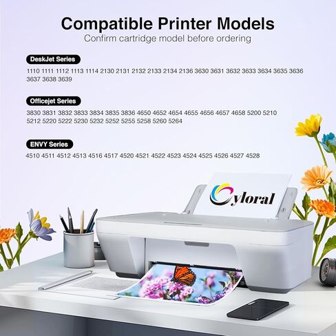 خرطوشة حبر سوداء 63XL مُعاد تصنيعها متوافقة مع طابعات HP Officejet 3830 4650 4652 5200 5252 5258 Envy 4520 4512 Deskjet 1112 2132 3630 لحبر HP 63 XL in Kuwait