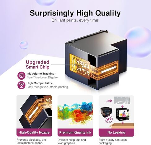 خرطوشة حبر سوداء 63XL مُعاد تصنيعها متوافقة مع طابعات HP Officejet 3830 4650 4652 5200 5252 5258 Envy 4520 4512 Deskjet 1112 2132 3630 لحبر HP 63 XL in Kuwait