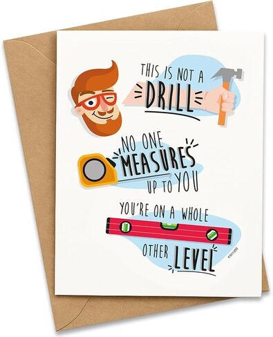 Funny Father's Day Card, Dad Joke Birthday Card for Him from Wife, Daughter, Son, Brother, Uncle, Great for any Father or Daddy in Saudi Arabia