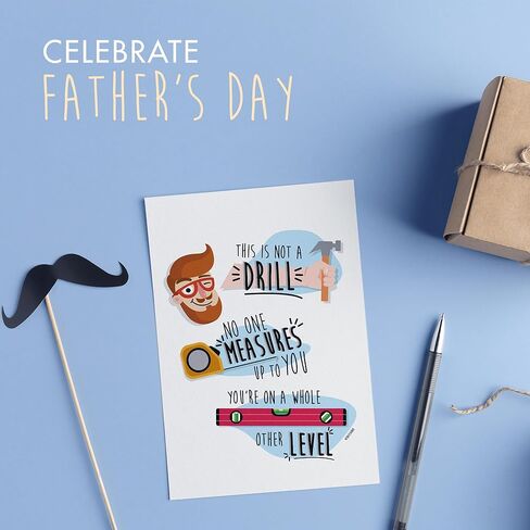 Funny Father's Day Card, Dad Joke Birthday Card for Him from Wife, Daughter, Son, Brother, Uncle, Great for any Father or Daddy in Saudi Arabia