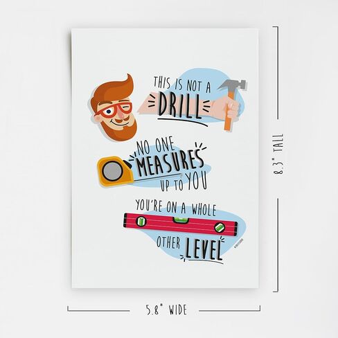 Funny Father's Day Card, Dad Joke Birthday Card for Him from Wife, Daughter, Son, Brother, Uncle, Great for any Father or Daddy in Saudi Arabia