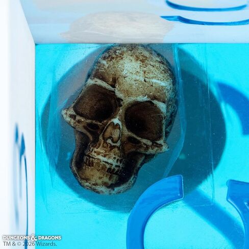 Fanroll Gelatinous Cube Sharp-Edged Mega D6 - D&D Dungeons & Dragons with Inclusions! Jumbo 40mm Sized die for Your Tabletop Games in Saudi Arabia
