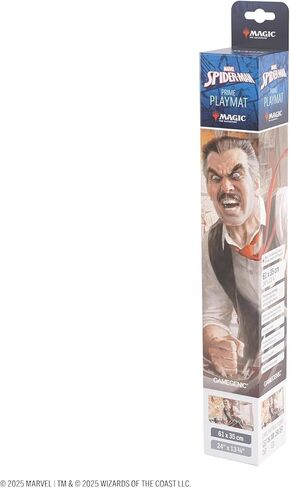 Gamegenic Magic: The Gathering Marvel’s Spider-Man J. Jonah Jameson Prime PLAYMAT - سجادة لعب ممتازة مقاس 61 × 35 سم مع بطانة وظهر مضاد للانزلاق وخياطة مسطحة، ملحق MTG الرسمي in Kuwait
