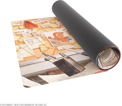 Gamegenic Magic: The Gathering Marvel’s Spider-Man J. Jonah Jameson Prime PLAYMAT - سجادة لعب ممتازة مقاس 61 × 35 سم مع بطانة وظهر مضاد للانزلاق وخياطة مسطحة، ملحق MTG الرسمي in Kuwait
