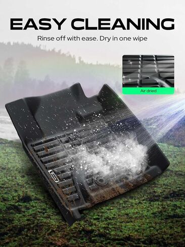 YHTAUTO Floor Mats Compatible with Toyota Land Cruiser 2013-2021 & Lexus LX570 2013-2020, TPE Floor Liners All-Weather Protection Custom Fit, 1st & 2nd Row, Set of 3 in Kuwait