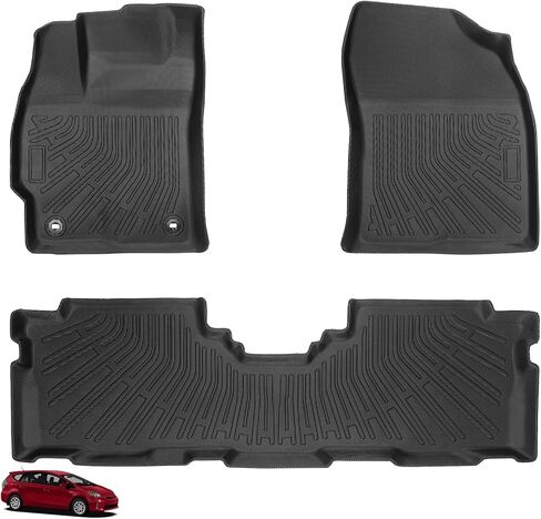 Floor Mats for Toyota Prius V 2012 2013 2014 2015 2016 2017, Prius V Floor Mats Custom Fit TPE Summer Winter Protection, Non-Slip Waterproof, Prius Mats Accessories in Kuwait
