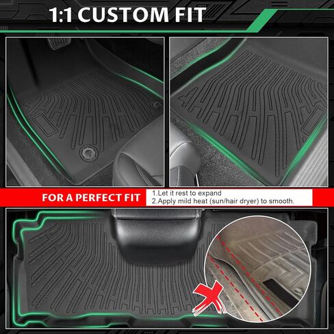 Floor Mats for Toyota Prius V 2012 2013 2014 2015 2016 2017, Prius V Floor Mats Custom Fit TPE Summer Winter Protection, Non-Slip Waterproof, Prius Mats Accessories in Kuwait