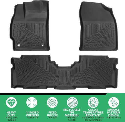 Floor Mats for Toyota Prius V 2012 2013 2014 2015 2016 2017, Prius V Floor Mats Custom Fit TPE Summer Winter Protection, Non-Slip Waterproof, Prius Mats Accessories in Kuwait