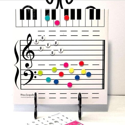 Magnetic Dry-Erase Board Note Reading Board for Piano Teacher & Music Classroom Gift in Saudi Arabia