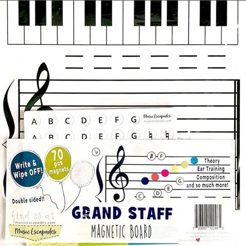 Magnetic Dry-Erase Board Note Reading Board for Piano Teacher & Music Classroom Gift in Saudi Arabia