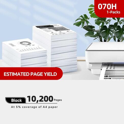 070H / 070 High Yield Toner Cartridge (4-Pack) Compatible Replacement for Canon 070H/070/CRG-070 Toner Cartridge with Canon imageCLASS MF465dw MF462dw LBP247dw LBP246dw Printers - High Capacity Ink in Saudi Arabia