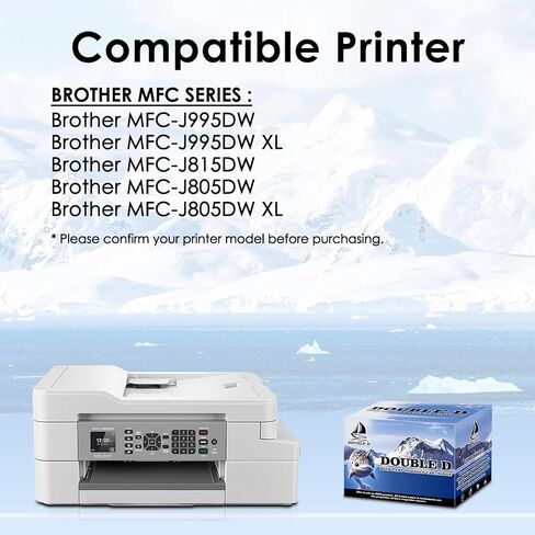 خراطيش حبر مزدوجة D LC3033 بديلة متوافقة لأخيه LC3033 LC3033XXL 3033 LC3035 3035 للأخ MFC-J995DW MFC-J805DW MFC-J815DW MFC-J995DWXL MFC-J805DWX (2BK/C/M/Y، 5 عبوات) in Kuwait