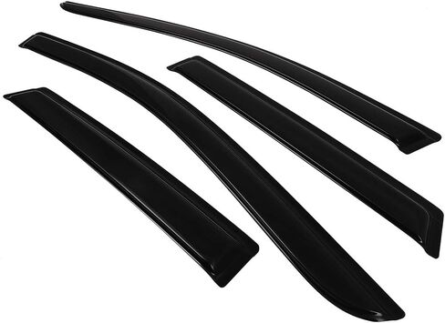 SCITOO Outside Mount Window Visor Deflector Rain Guard Dark Smoke, 4 Pcs Set Fit for 2007-2014 for Ford Edge in Kuwait