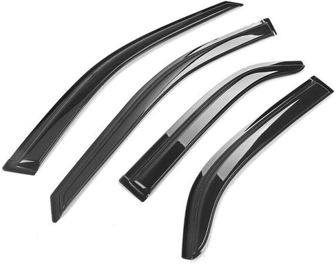 Window s Rain Sun Guard Vent 4pc Set Acrylic for Honda for Accord 1998-2002 Smoke/Tinted Slim Style 4CAR-WD-HA98 in Saudi Arabia