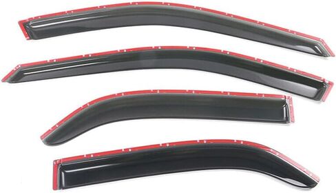 Window s Rain Sun Guard Vent 4pc Set Acrylic for Honda for Accord 1998-2002 Smoke/Tinted Slim Style 4CAR-WD-HA98 in Saudi Arabia