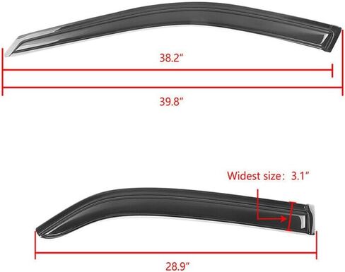 Window s Rain Sun Guard Vent 4pc Set Acrylic for Honda for Accord 1998-2002 Smoke/Tinted Slim Style 4CAR-WD-HA98 in Saudi Arabia