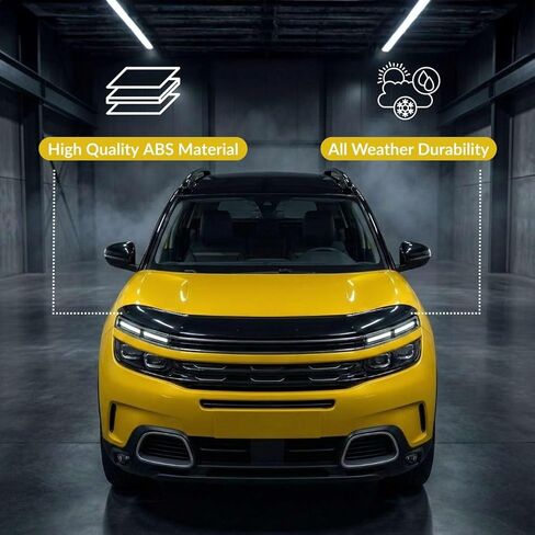 Hood Deflector Guard fits Mercedes Sprinter W906 2006-2013, Bugflector Bug & Bonnet Shields, Black ABS Hood Protector, Protects from Particles & Bug, All Weather Durable Car Exterior Accessories in Kuwait