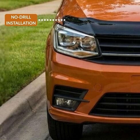 Hood Deflector Guard fits Mercedes Sprinter W906 2006-2013, Bugflector Bug & Bonnet Shields, Black ABS Hood Protector, Protects from Particles & Bug, All Weather Durable Car Exterior Accessories in Kuwait