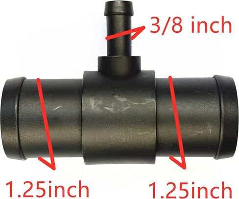 1.25" x 1.25" x 3/8",Radiator Coolant Hose 3-Way Connector,Heater T-Joint Diverter,Water Pipe Splitter Repair Kit for Chevrolet,GMC,Ford,Jeep,Ram,Dodge,Chrysler,MINI,Hyundai,Kia,Buick,Cadillac,Lincoln in Saudi Arabia