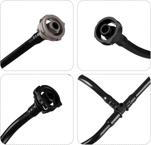 Radiator Coolant Reservoir Tank Hose and Cooling System Overflow Hose Compatible with Audi Q5 2.0L 2018-2024 Replace 80A121081AS 80A121081DH 80A121164F 80A121081S in Kuwait