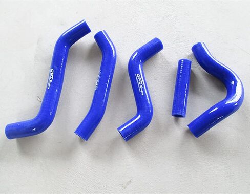 Alumimum Radiator + Silicone hose for Suzuki RMZ450 RMZ 450 2007 07 (Blue) in Saudi Arabia