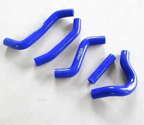 Alumimum Radiator + Silicone hose for Suzuki RMZ450 RMZ 450 2007 07 (Blue) in Saudi Arabia