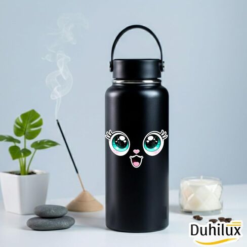 Cute Eyes Sticker 5 inch, Cool Cartoon Eyes Car Decal, Vinyl face Decals for Flower pots, Waterproof Vinyl Decal for Car, Trucks, Laptops in Saudi Arabia