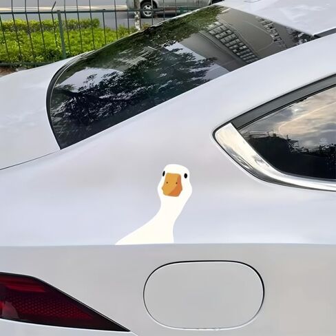 Cute 5.5-Inch Duck Car Stickers - Waterproof Vinyl car Decal, Durable Car Decals & Bumper Stickers for Vehicles, Laptops, Suitcases, Refrigerators, Wall Decoration in Saudi Arabia