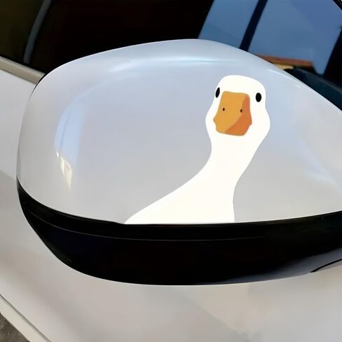 Cute 5.5-Inch Duck Car Stickers - Waterproof Vinyl car Decal, Durable Car Decals & Bumper Stickers for Vehicles, Laptops, Suitcases, Refrigerators, Wall Decoration in Saudi Arabia