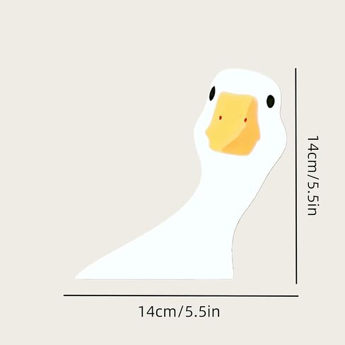 Cute 5.5-Inch Duck Car Stickers - Waterproof Vinyl car Decal, Durable Car Decals & Bumper Stickers for Vehicles, Laptops, Suitcases, Refrigerators, Wall Decoration in Saudi Arabia
