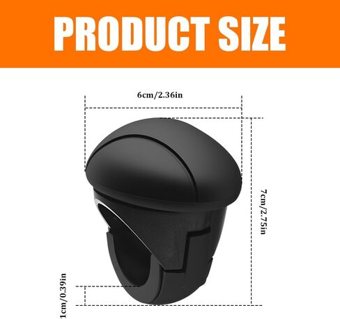 Steering Wheel Spinner, 360° Rotation Steering Wheel Spinner Knob, Non-Slip Silicone ABS Steering Wheel Knob with Metal Bearings, Car Power Handle Rotation Tractor Accessories for Cars, Trucks, Boats in Saudi Arabia