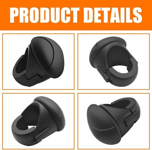 Steering Wheel Spinner, 360° Rotation Steering Wheel Spinner Knob, Non-Slip Silicone ABS Steering Wheel Knob with Metal Bearings, Car Power Handle Rotation Tractor Accessories for Cars, Trucks, Boats in Saudi Arabia