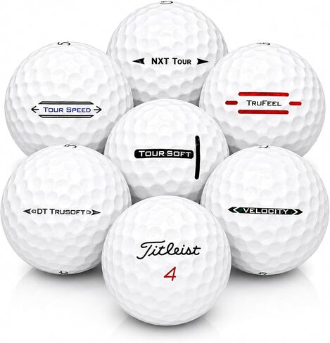 Afford-A-Ball Golf. (50 Pack) Recycled for Titleist Miscellaneous Mix. White Golf Balls. Golf Supplies for Men & Women. Best Budget Golf Balls. in Saudi Arabia