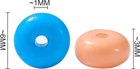 800Pcs Abacus Glass Beads for Woman Bracelet Crystal Glass Charm Rondelle Spacer Beads DIY Craft Jewelry Making 3x6mm (MCR) in Saudi Arabia