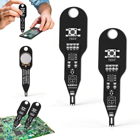 1Pcs Inductance Tester, Electronic Circuit Inductor Detector, Portable Motherboard Coil Testing Tool, Electromagnetic Induction Quick Fault Diagnostic Device for Circuit Maintenance Repair (1) in Kuwait