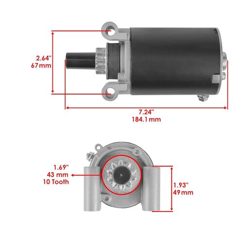 Heavy Duty Electric Start Starter Motor Replacement for Kohler CV16 CH18 CV20 CH22 CH23 CV18 CV22 Engine Models High Performance Lawn Tractor Engine Starter in Kuwait
