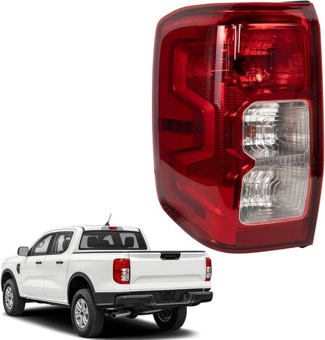 Right Passenger Side Halogen Type Outer Tail Light Lamp Compatible with Ford Ranger XL 2024 2025,Rear Tail Light Brake Lamp Assembly Replace N1WB-13402-FF,N1WB13402FF(R) in Kuwait