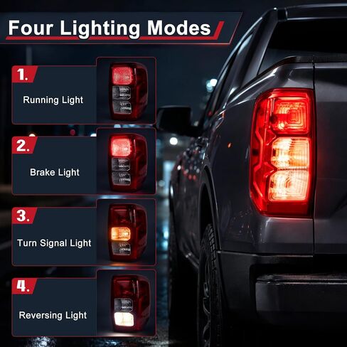 Right Passenger Side Halogen Type Outer Tail Light Lamp Compatible with Ford Ranger XL 2024 2025,Rear Tail Light Brake Lamp Assembly Replace N1WB-13402-FF,N1WB13402FF(R) in Kuwait