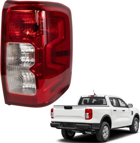 Right Passenger Side Halogen Type Outer Tail Light Lamp Compatible with Ford Ranger XL 2024 2025,Rear Tail Light Brake Lamp Assembly Replace N1WB-13402-FF,N1WB13402FF(R) in Kuwait