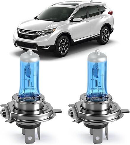 OQSNCV مناسب لهوندا CR-V CRV 2002-2004، 2007-2014 مصابيح أمامية هالوجين عالية الأداء، 9003/H4 مصابيح إضاءة عالية/منخفضة الشعاع + H11 طقم مصابيح بديلة للمصابيح الأمامية للضباب 100 وات 4200 ك، حزمة من 4 in Kuwait