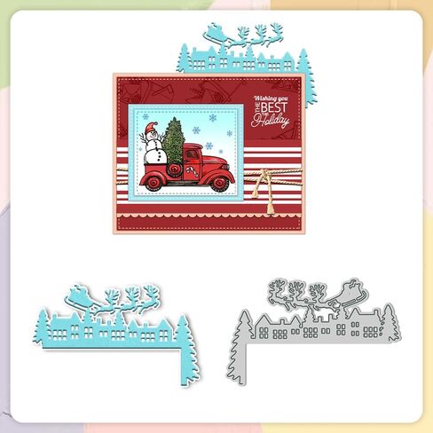 عيد الميلاد يترك الكلمات HO HO HO Joy Die Cuts DIY الخياطة قطع معدنية يموت لصناعة البطاقات اليدوية الإستنسل المهرجانات سكرابوكينغ ألبوم ورقة كرافت قالب in Kuwait