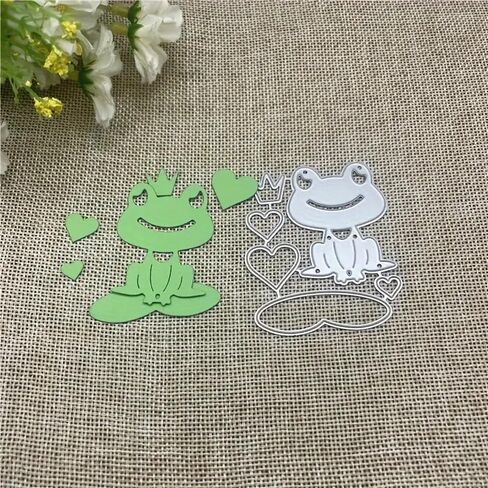 Frog-Themed Metal Die Cuts,Merry Christmas Squqre Frame Cutting Dies Cut Stencils DIY Scrapbooking Decorative Embossing Paper Party Wedding Card Making in Saudi Arabia