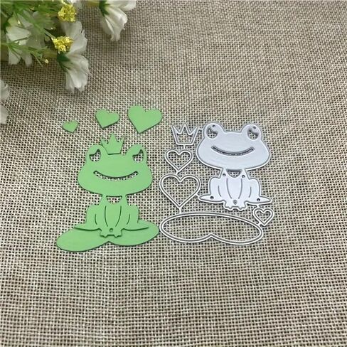 Frog-Themed Metal Die Cuts,Merry Christmas Squqre Frame Cutting Dies Cut Stencils DIY Scrapbooking Decorative Embossing Paper Party Wedding Card Making in Saudi Arabia