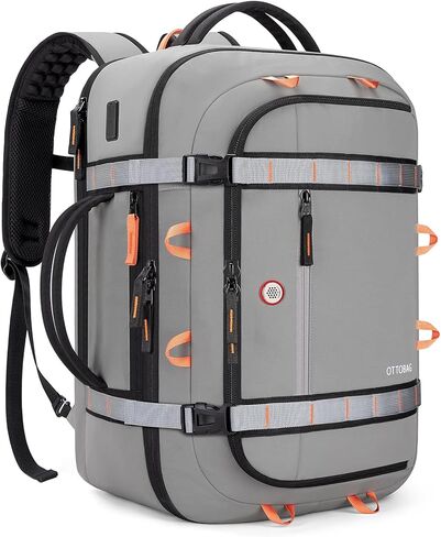 40L Carry On Travel Backpack & Business Work Bag, with Wet Dry Compartment, TSA Approved Laptop Daypack Fits 17.3", Large Rucksack Duffel Bag for Work Travel, for Men Women (Black) in Kuwait