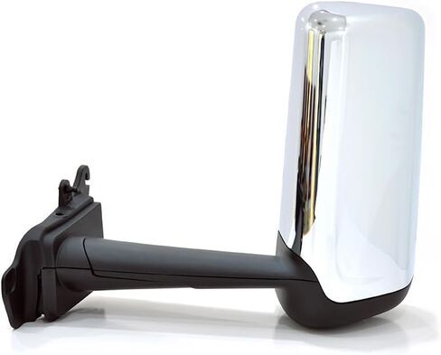 Chrome Door Mirror fit for New Peterbilt 579 2022+ Truck Power Heated Defrost Motorized Mirrors Driver Side（Left） in Kuwait