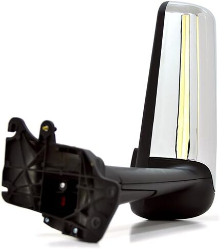 Chrome Door Mirror fit for New Peterbilt 579 2022+ Truck Power Heated Defrost Motorized Mirrors Driver Side（Left） in Kuwait