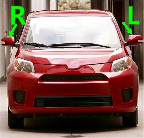 Unpainted Car Wing Door Side Cap Rearview Mirror Cover Housing Lid Shell Compatible For Toyota SCION XD 2008 2009 2010 2011 2012 2013 2014(L and R) in Kuwait