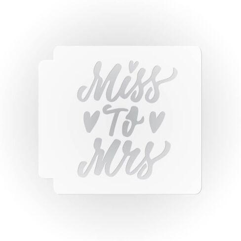 استنسل Miss to Mrs 783-H305 (4 بوصة) in Kuwait