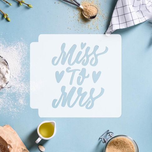 استنسل Miss to Mrs 783-H305 (4 بوصة) in Kuwait