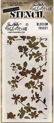 Stampers Anonymous Tim Holtz Layered Stencil 4.125"X8.5", Blossom in Kuwait